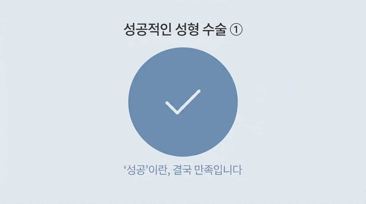 성공적인 성형 수술이란 — 우리는 언제 '성공했다'고 말하는가 | 정기호 생각