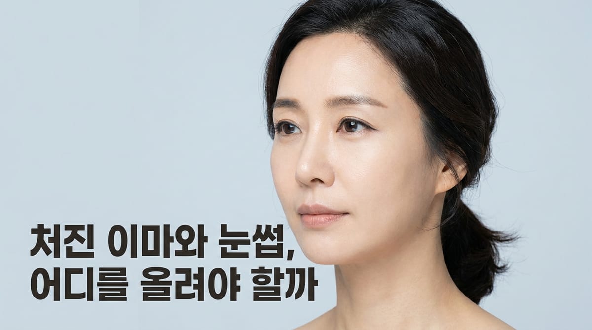 이마거상술 vs 눈썹거상술 — 이름은 비슷한데 효과는 다릅니다